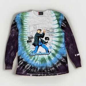 Hypland Yu Yu Hakusho Long Sleeve Tie Dye T-Shirt Med 19x25